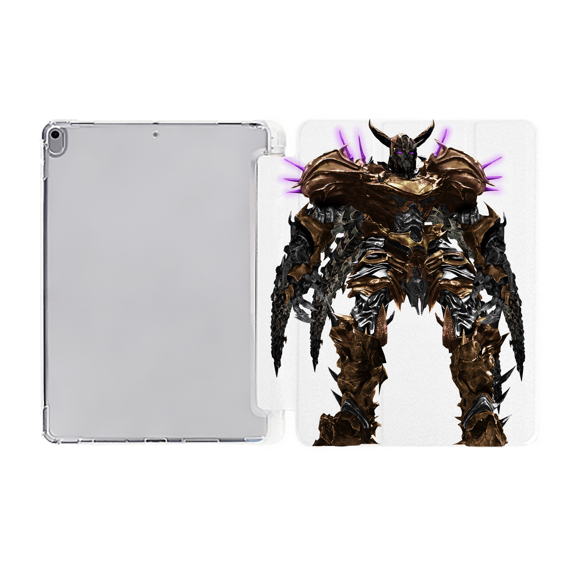 （画像用） Transformers トランスフォーマー IPad ケース ペン収納付き 三つ折りスタンド PUレザー×シリコン 対応機種9.5/10.5/10.9インチ